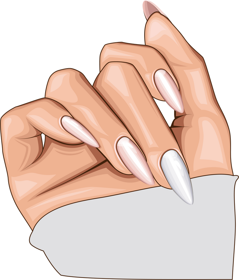 Nail industry logo design, female nail art, nail polish